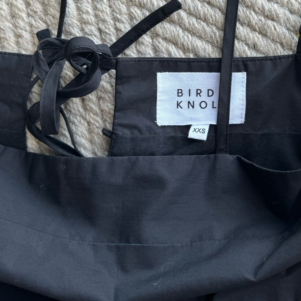 Bird and Knoll BN adjustable blk halter dress XXS -fits like an XS